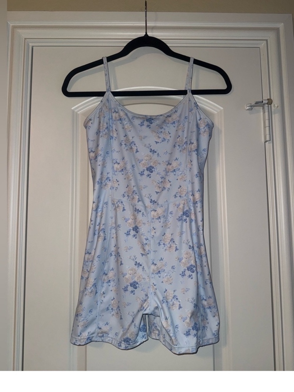LoveShackFancy Atticus Floral Romper XS Blue NWT Soft Girl Cottagecore - Picture 9 of 13